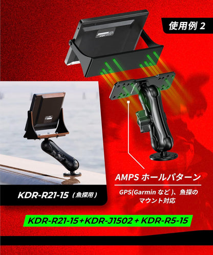 デバイスマウント ベース マウント ボール (1.5インチ) KDR-R21-15