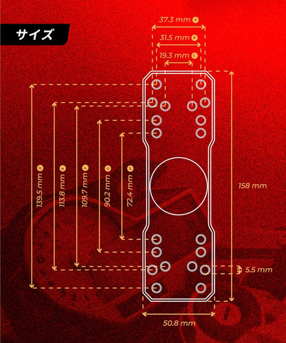 デバイスマウント ベース マウント ボール (1.5インチ) KDR-R21-15