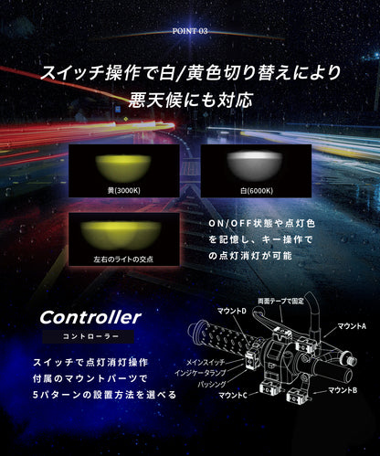 Kaedear(カエディア) Cyber LED プロジェクター ライト KDR-K11-W30