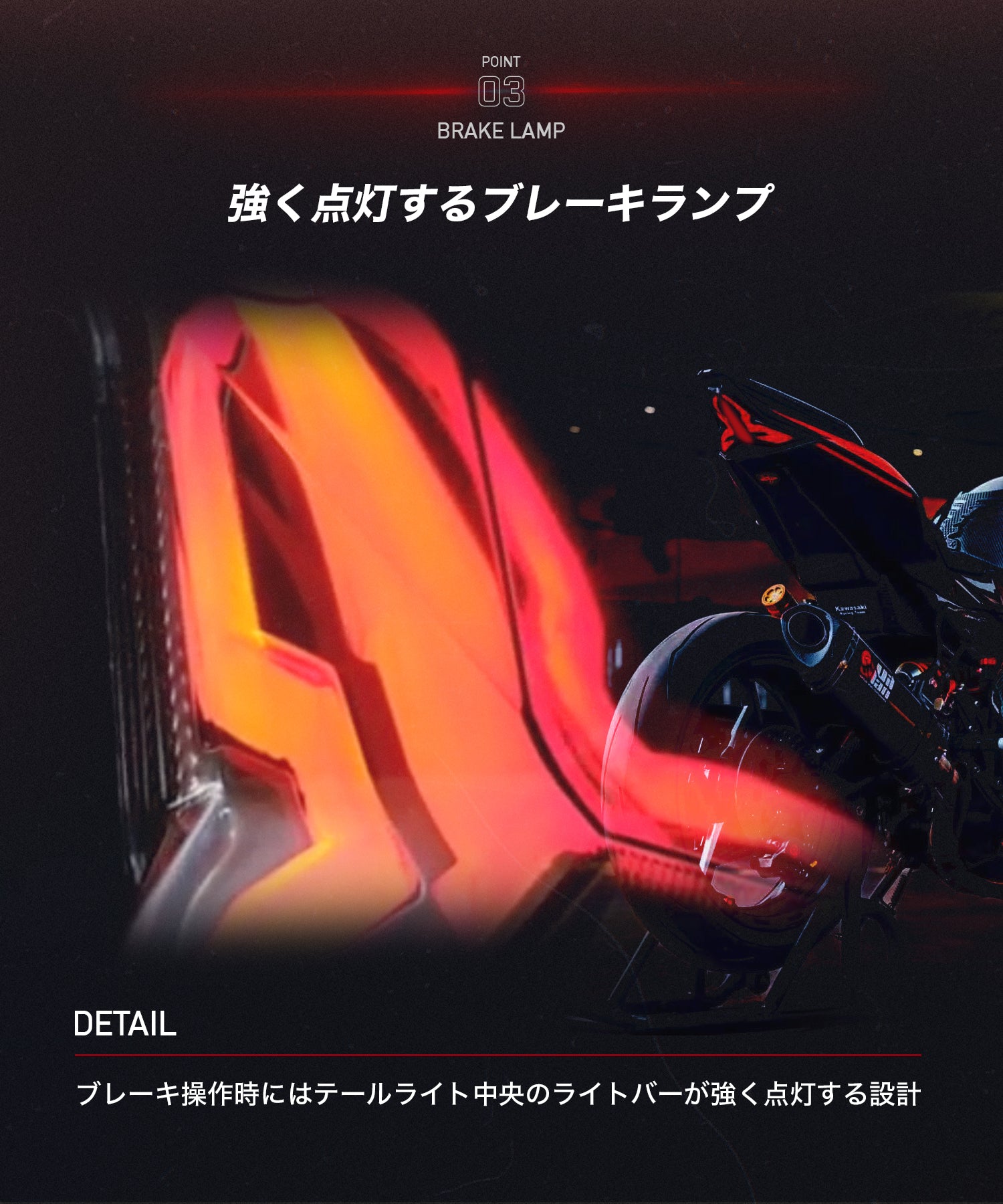 Cyber LED KAWASAKI Ninja ZX-25R カスタムテールランプ / ninja250 