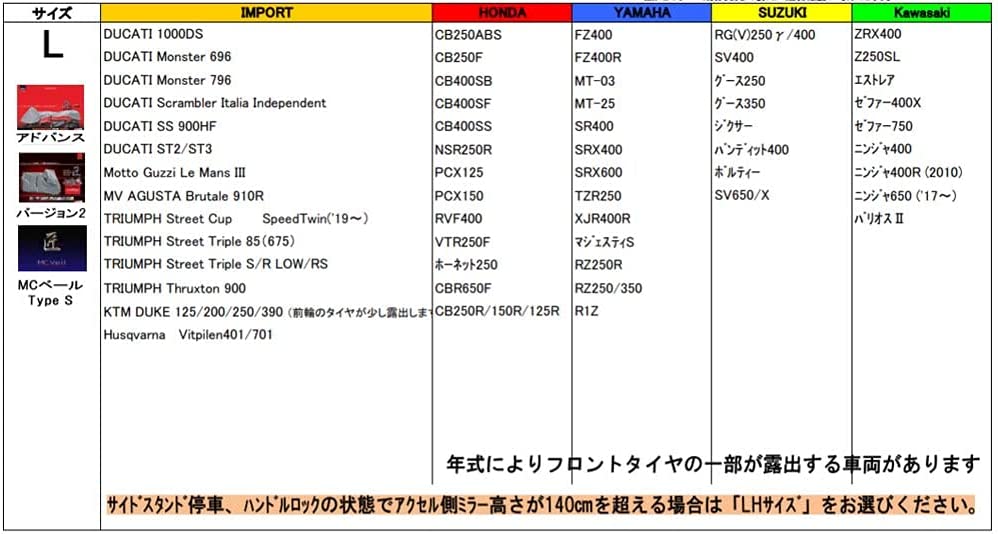 匠 バイクカバー バージョン2 L 【TA932-L】 – Kaedear(カエディア)