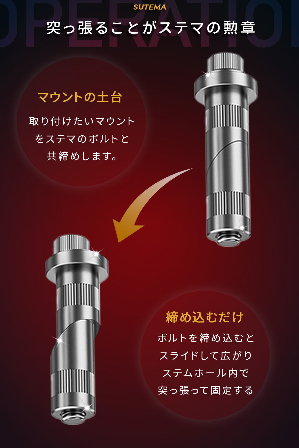 ステム ホール マウント ステマ　KDR-R30